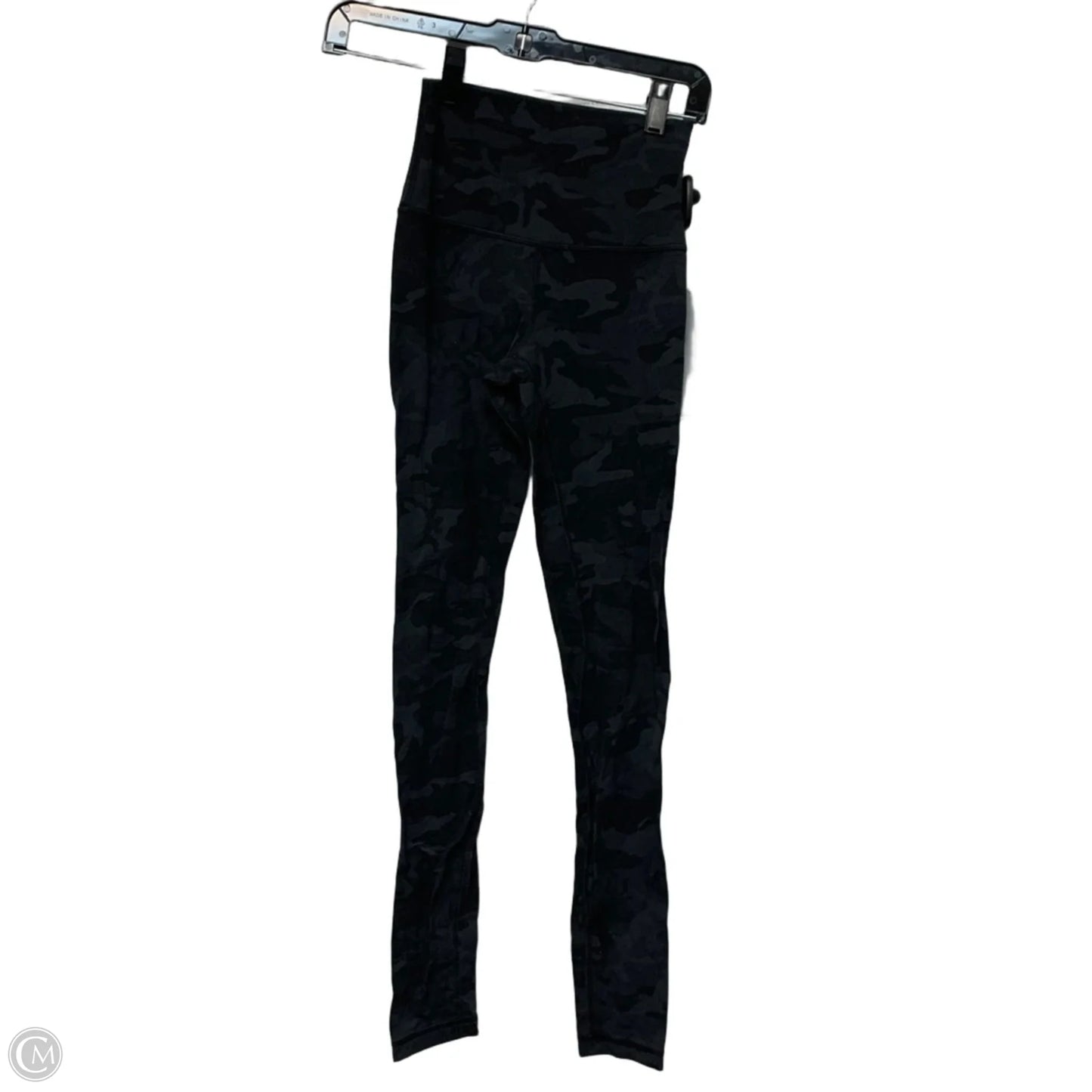 Athletic Leggings By Lululemon In Black & Grey, Size: Xs