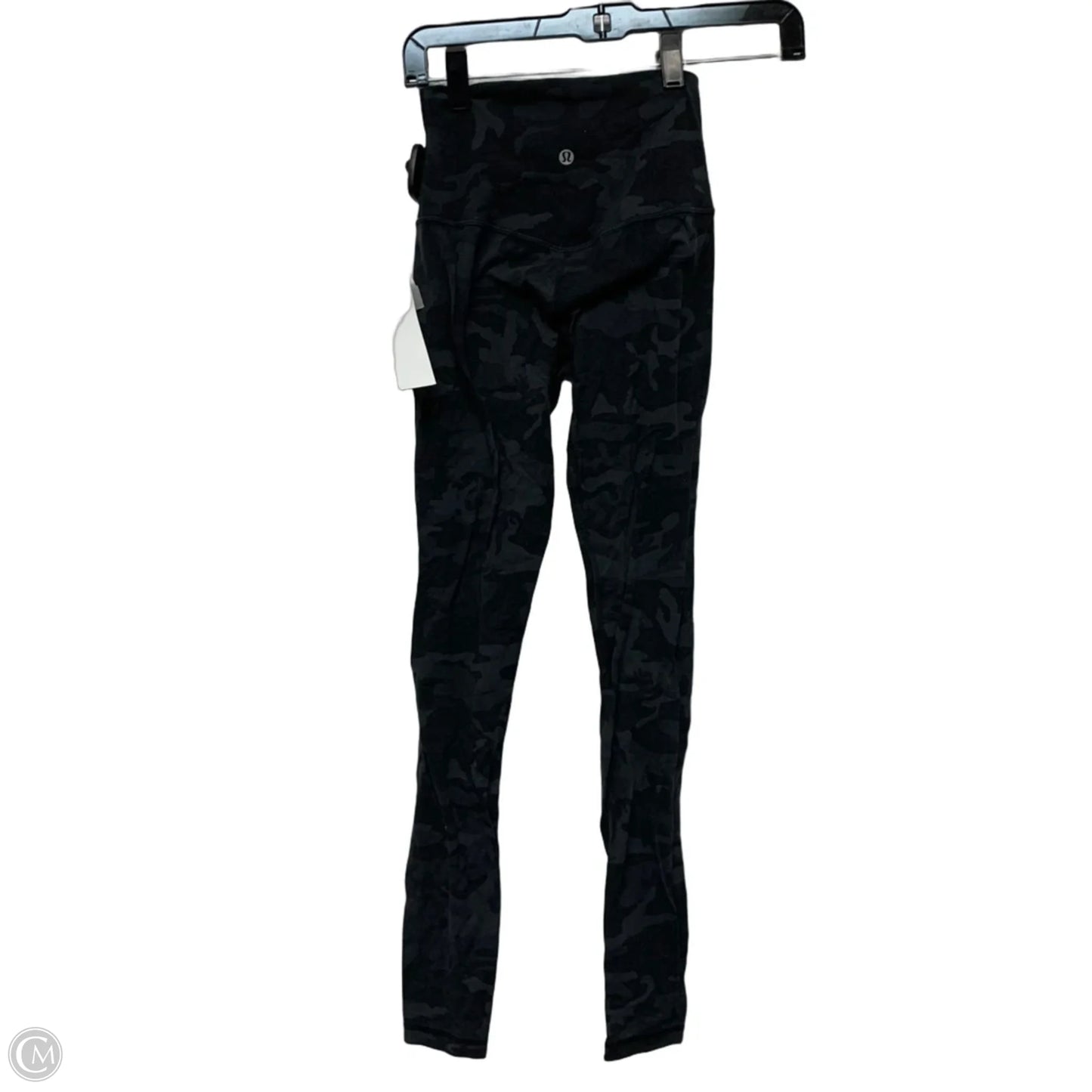 Athletic Leggings By Lululemon In Black & Grey, Size: Xs