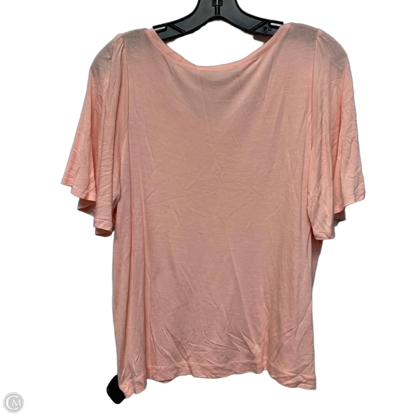 Top Short Sleeve Basic By Loft In Pink, Size: M