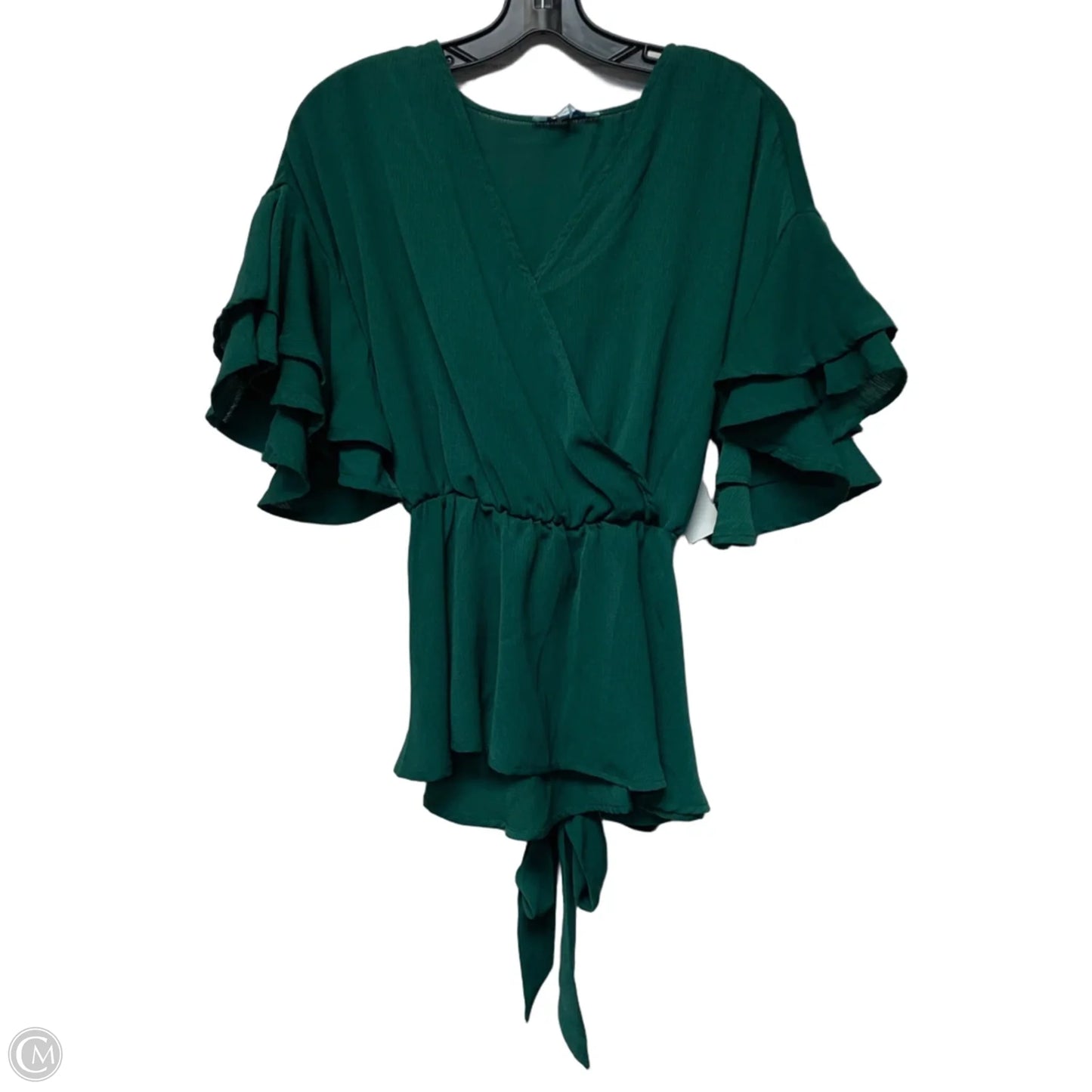 Top Short Sleeve By She + Sky In Green, Size: M