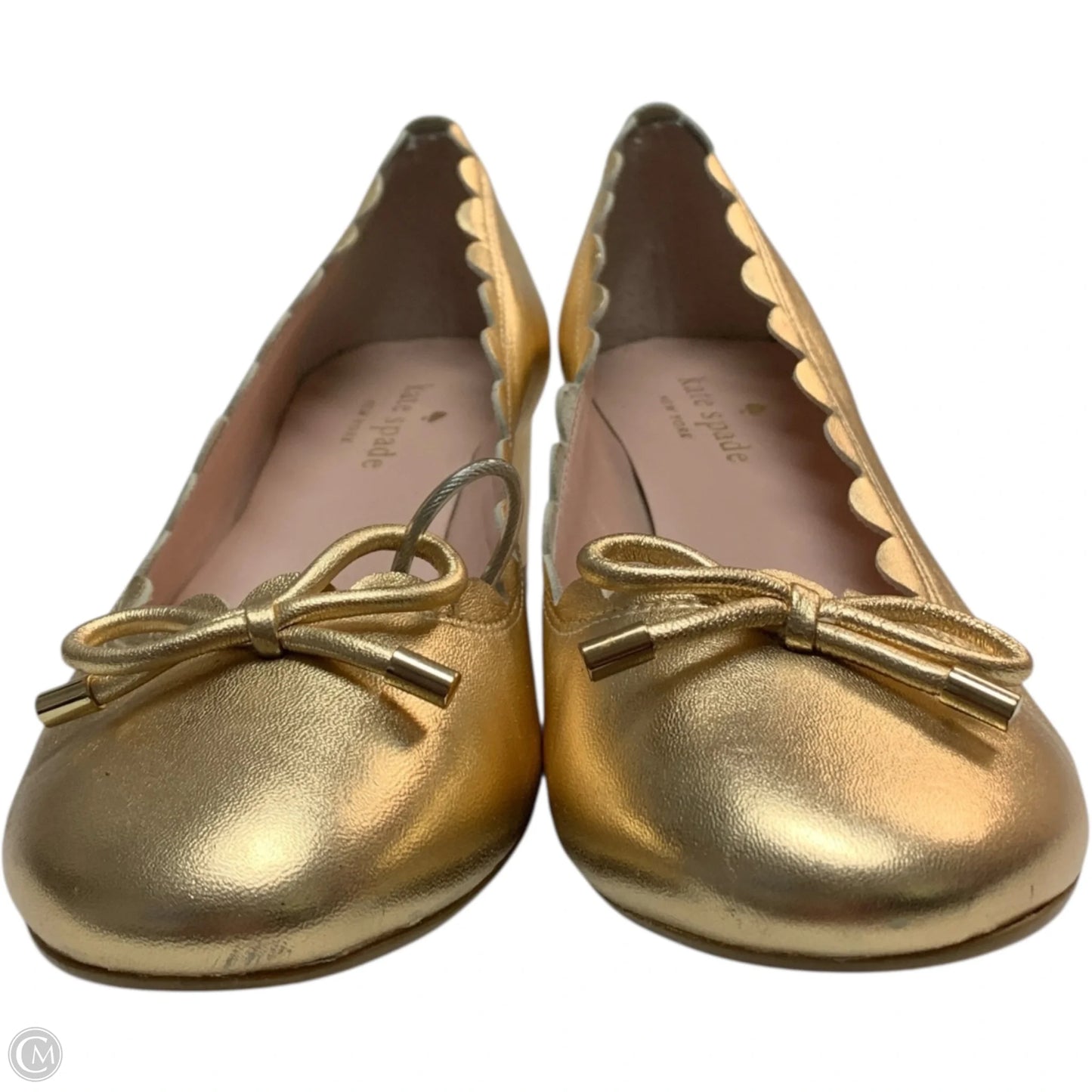 Shoes Designer By Kate Spade In Gold, Size: 7.5