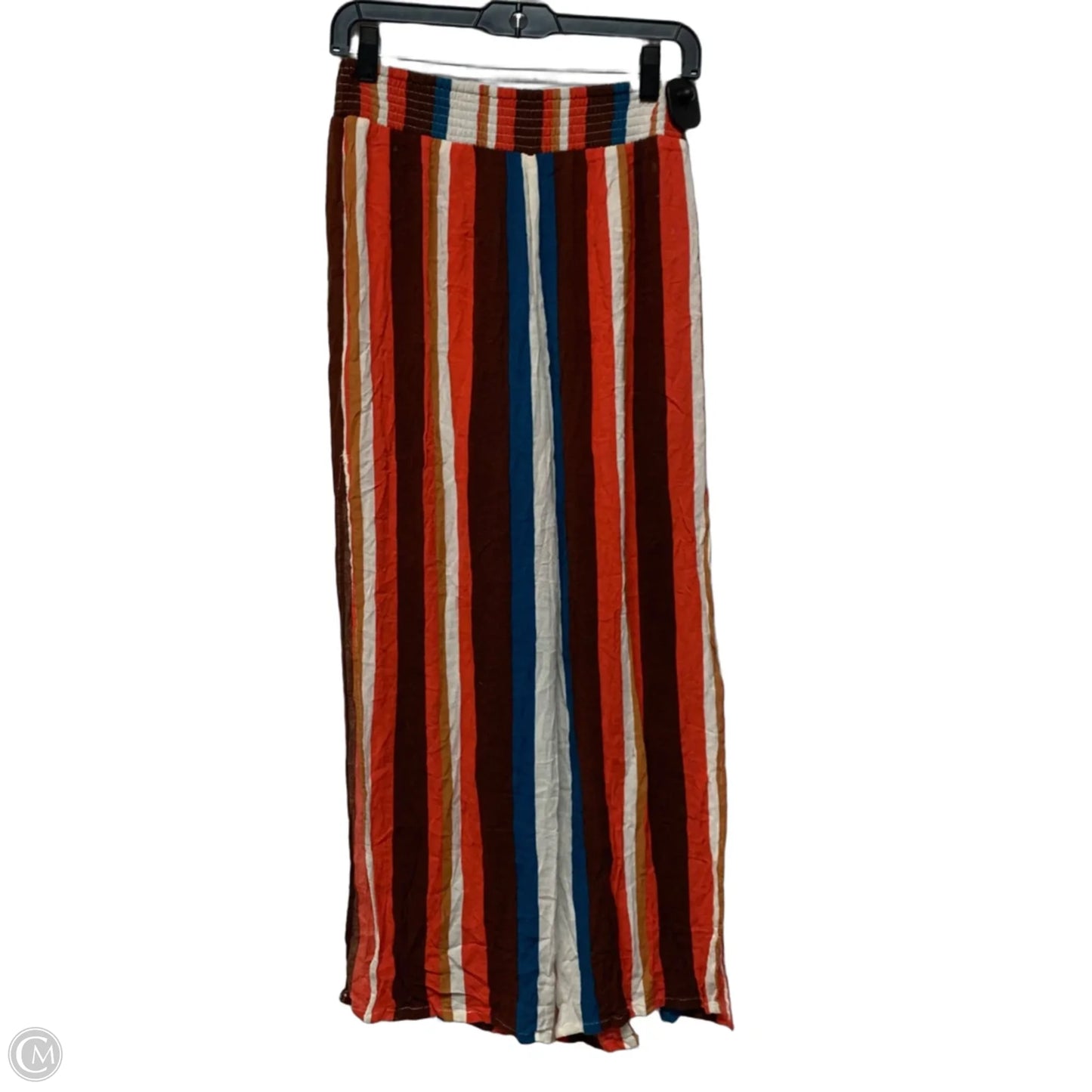 Pants Wide Leg By Elan In Brown & Orange, Size: M
