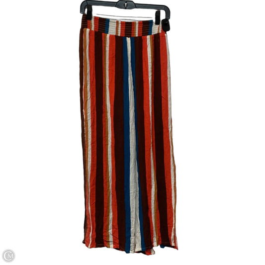 Pants Wide Leg By Elan In Brown & Orange, Size: M
