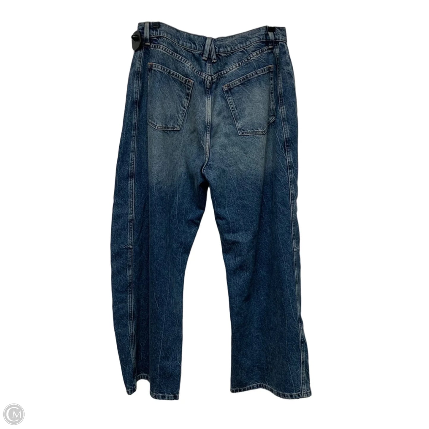 Jeans Wide Leg By Good American In Blue Denim, Size: 8
