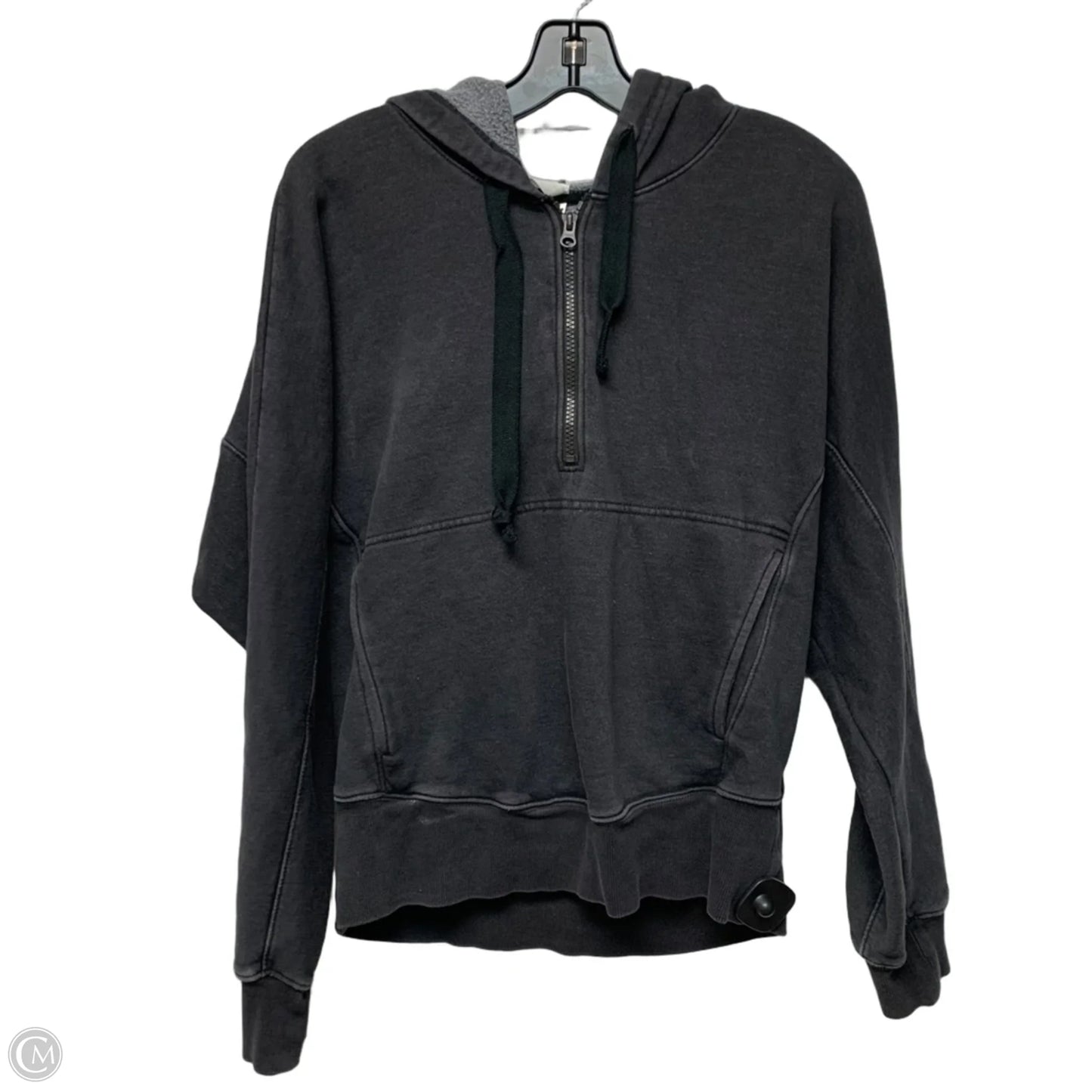 Sweatshirt Hoodie By Free People In Grey, Size: M