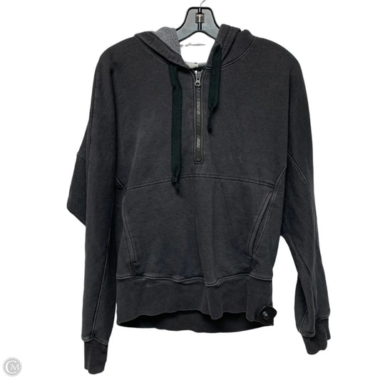 Sweatshirt Hoodie By Free People In Grey, Size: M