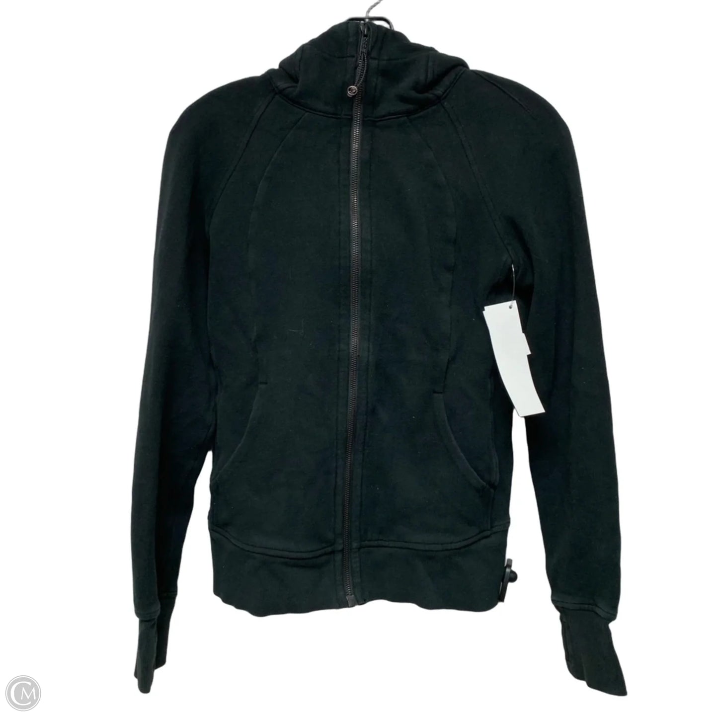 Athletic Jacket By Lululemon In Black, Size: S