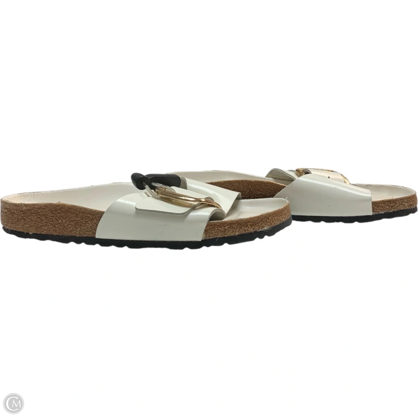 Sandals Flats By Birkenstock In White, Size: 9