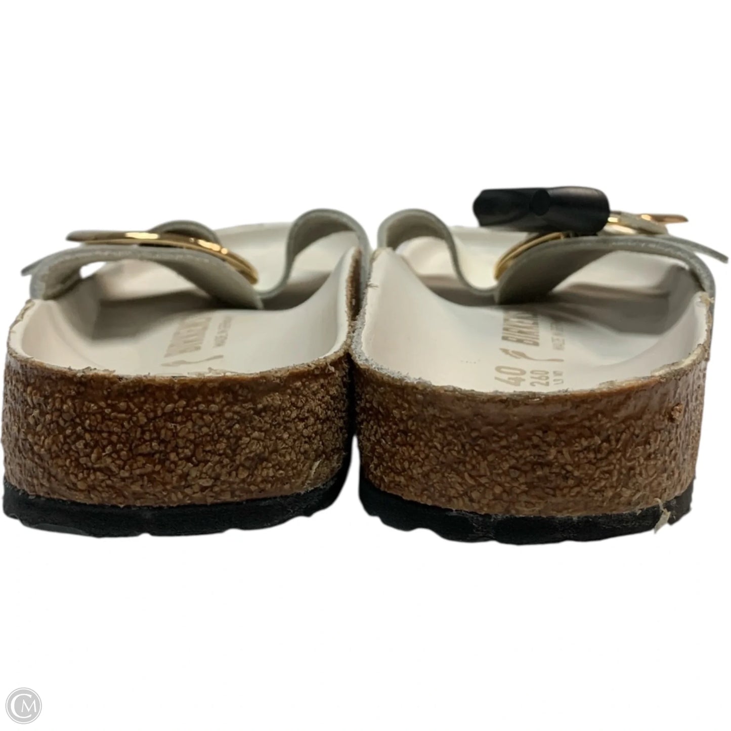 Sandals Flats By Birkenstock In White, Size: 9