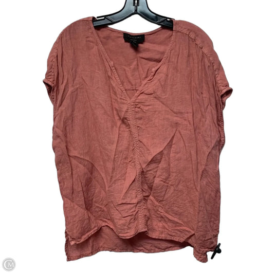 Top Short Sleeve By Tahari In Pink, Size: Xl