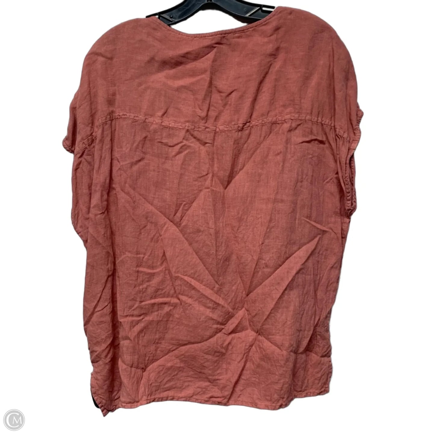 Top Short Sleeve By Tahari In Pink, Size: Xl