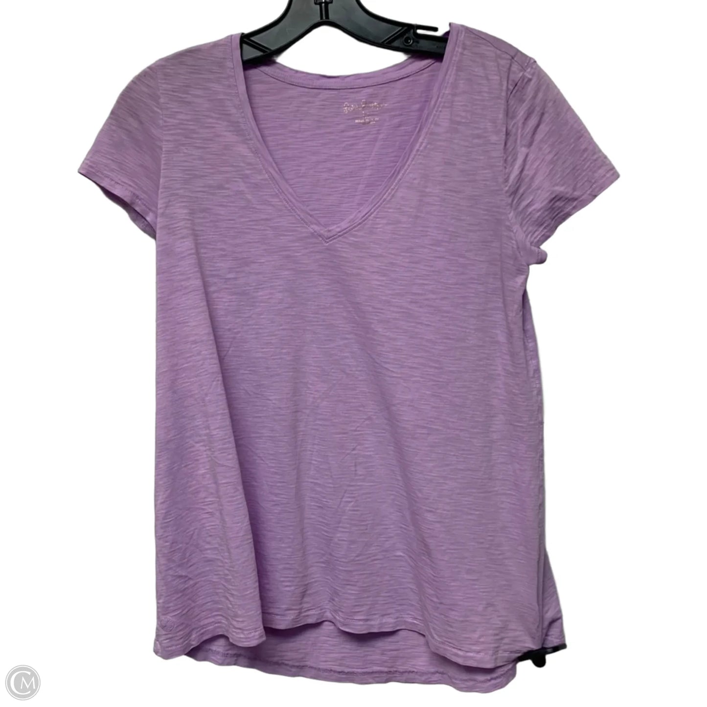 Top Short Sleeve Designer By Lilly Pulitzer In Purple, Size: Xs