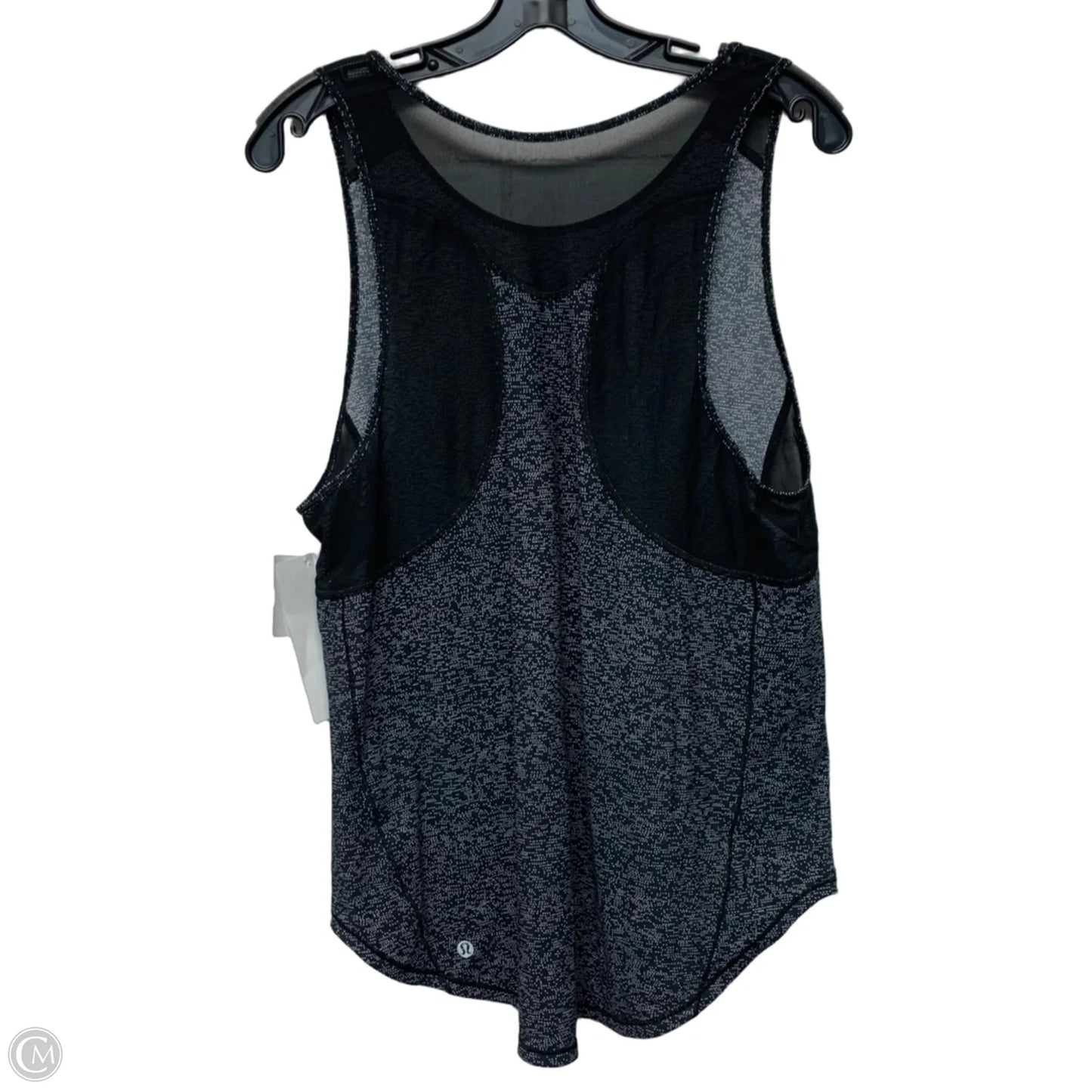 Athletic Tank Top By Lululemon In Black & White, Size: L