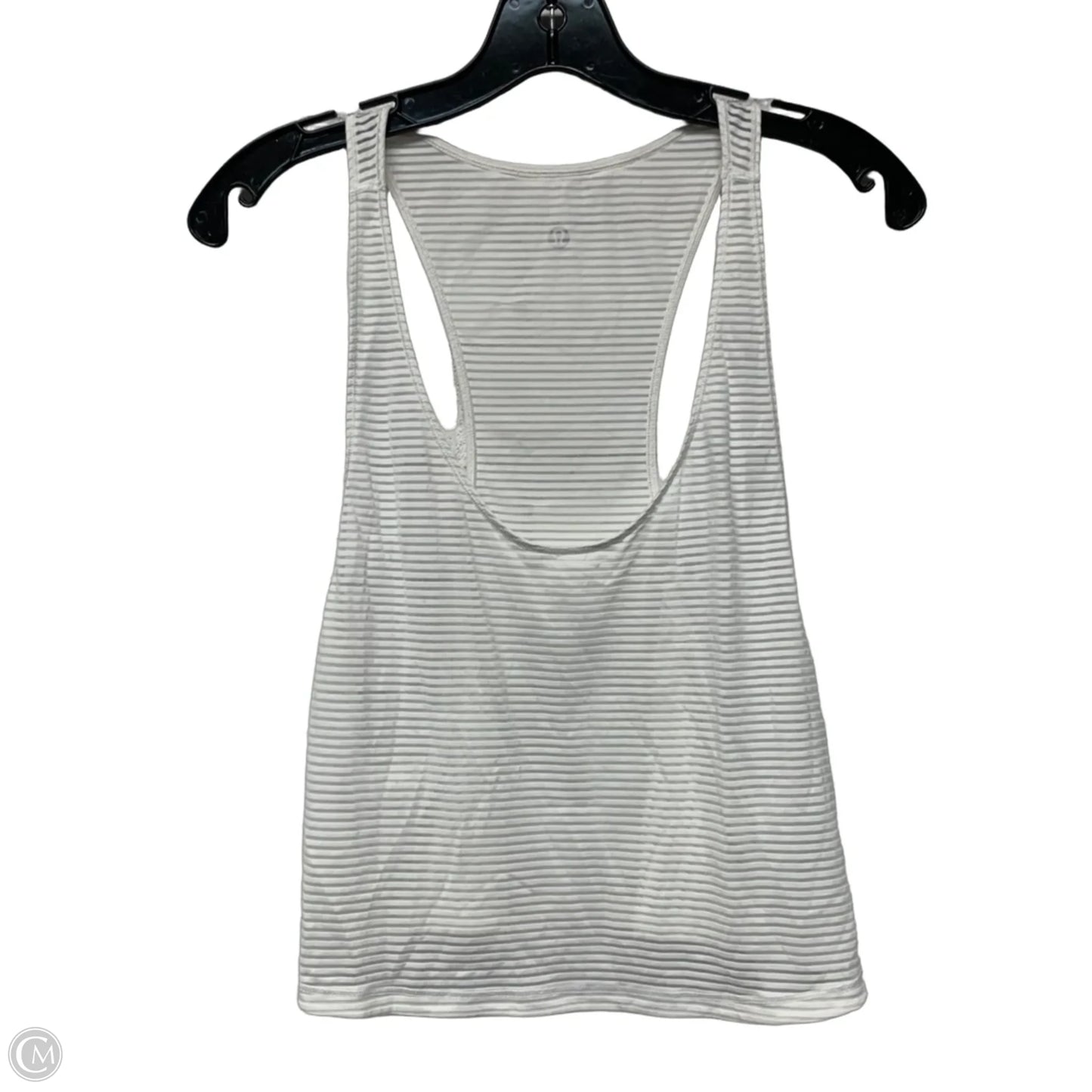 Athletic Tank Top By Lululemon In White, Size: L