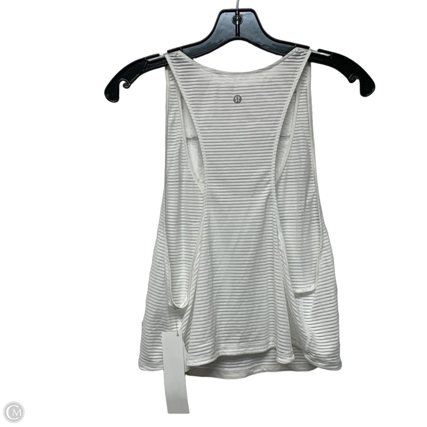 Athletic Tank Top By Lululemon In White, Size: L