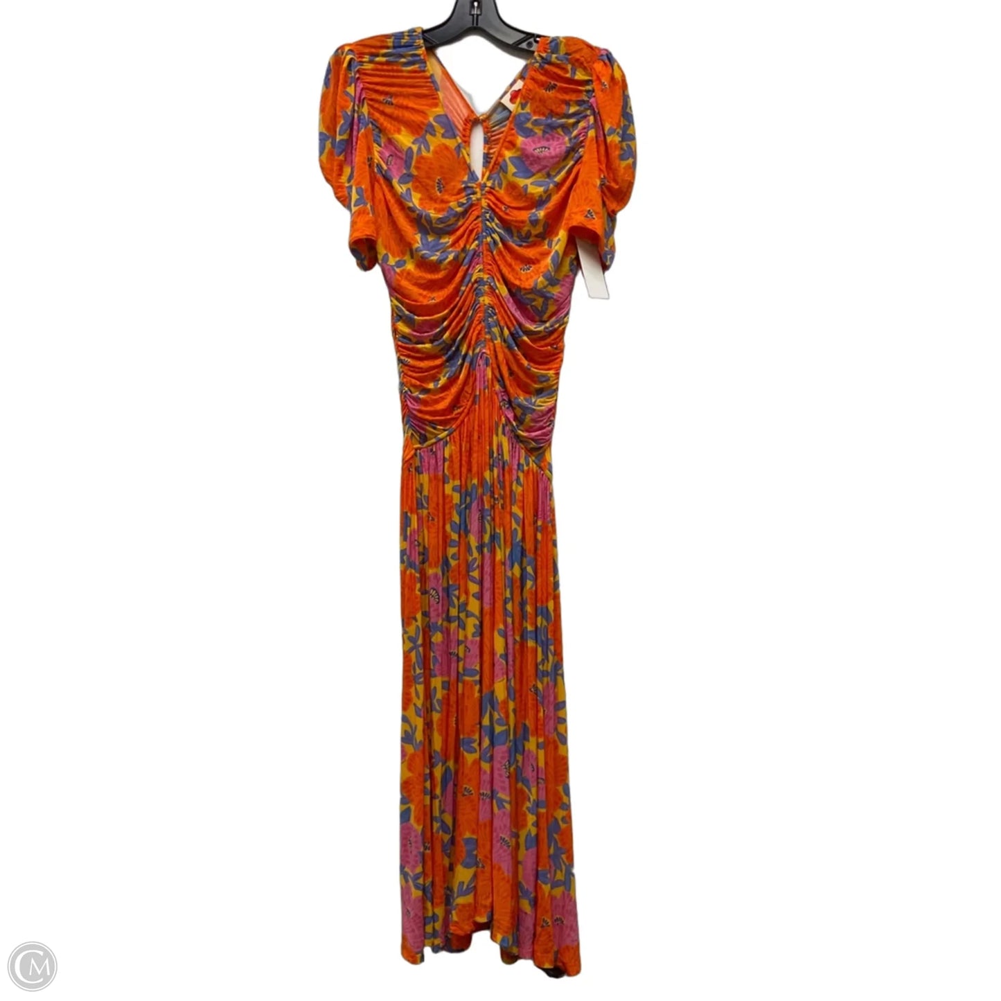 Dress Designer By Farm Rio In Orange, Size: M