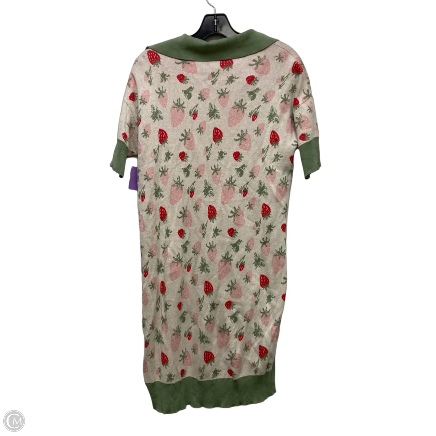 Dress Casual Short By Saint Geraldine In Cream & Pink, Size: S