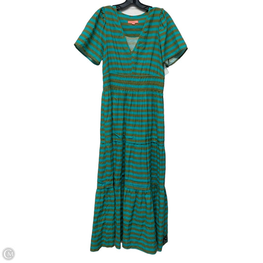 Dress Casual Maxi By Brooks Ave In Blue & Green, Size: Xl