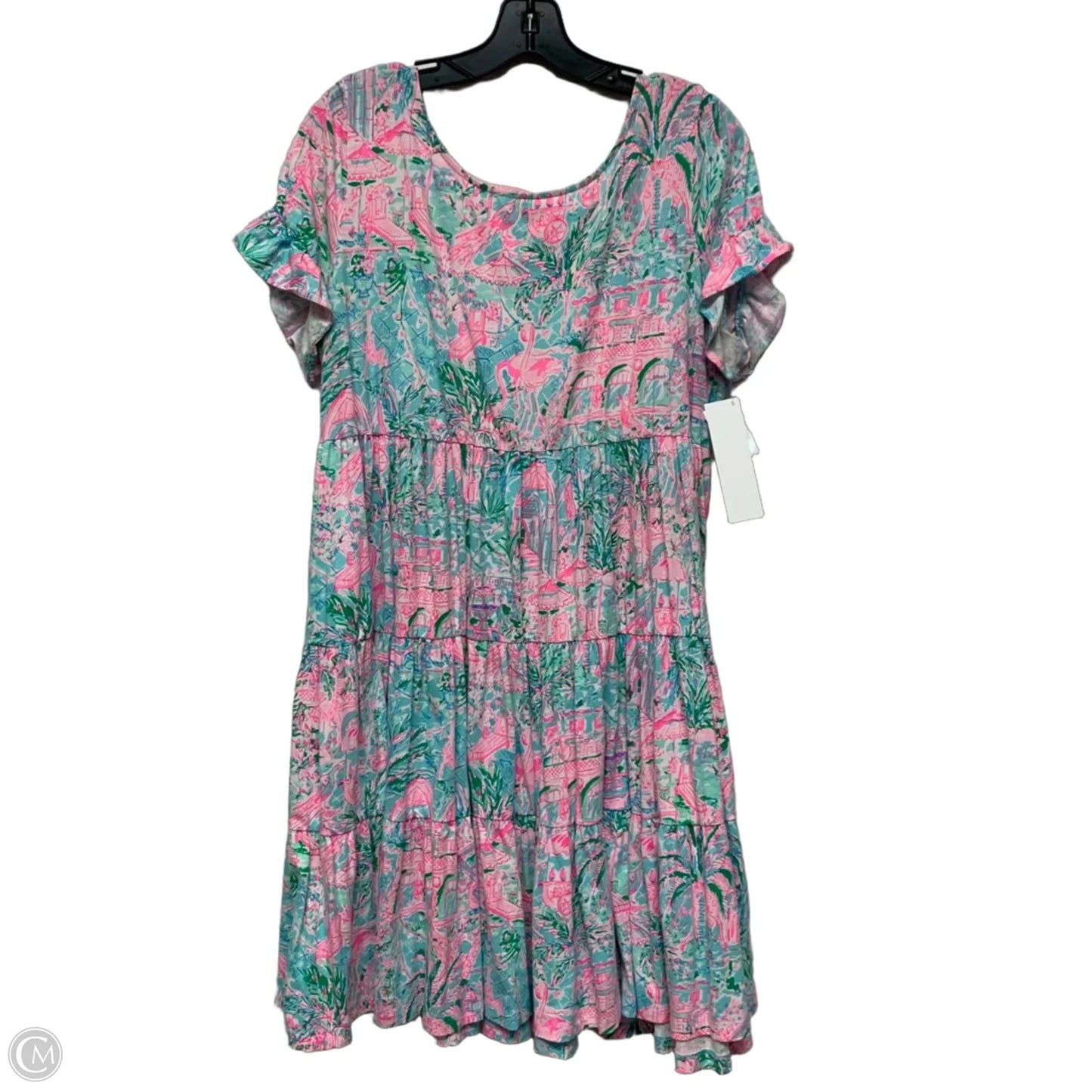 Dress Designer By Lilly Pulitzer In Blue & Pink, Size: Xl
