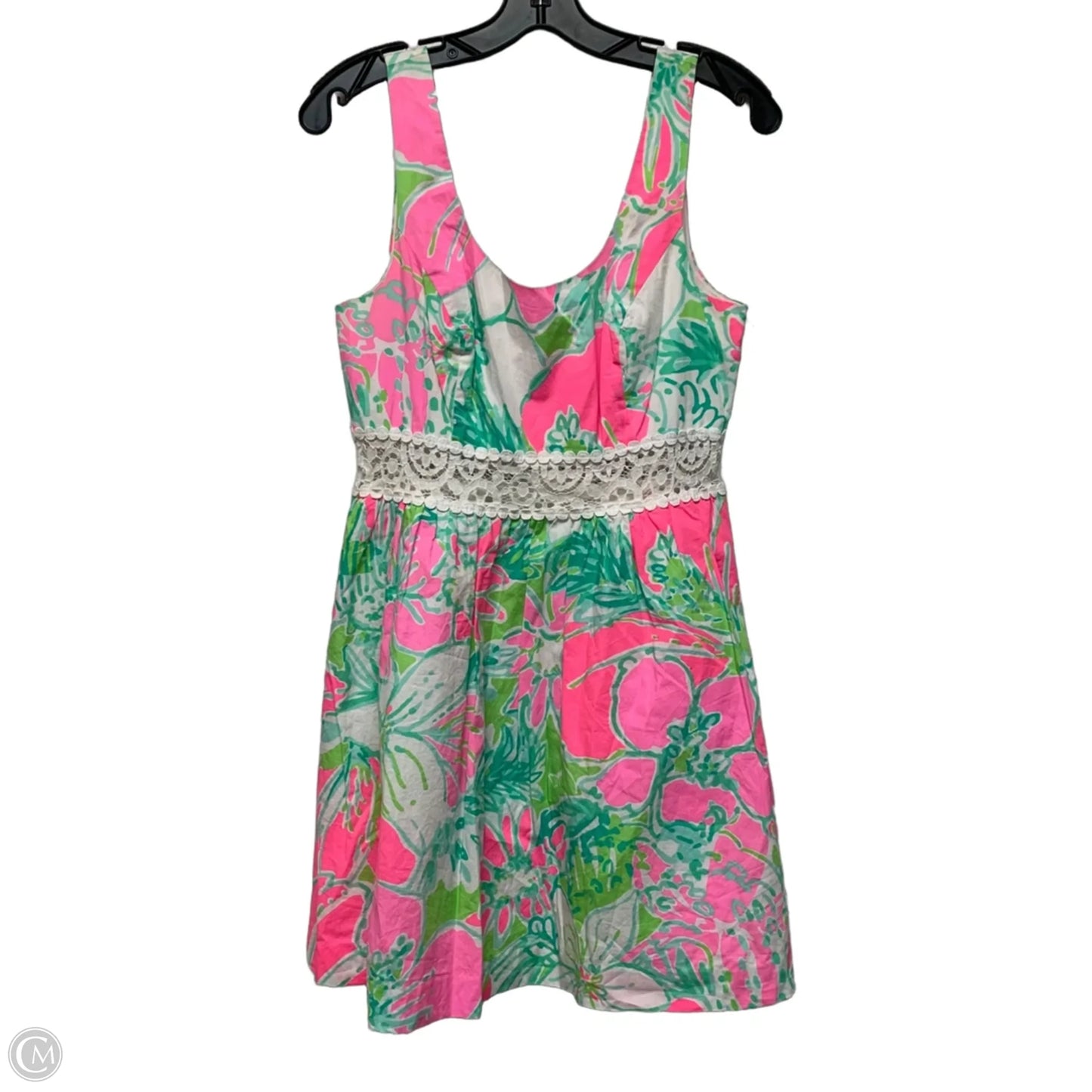 Dress Designer By Lilly Pulitzer In Green & Pink, Size: S