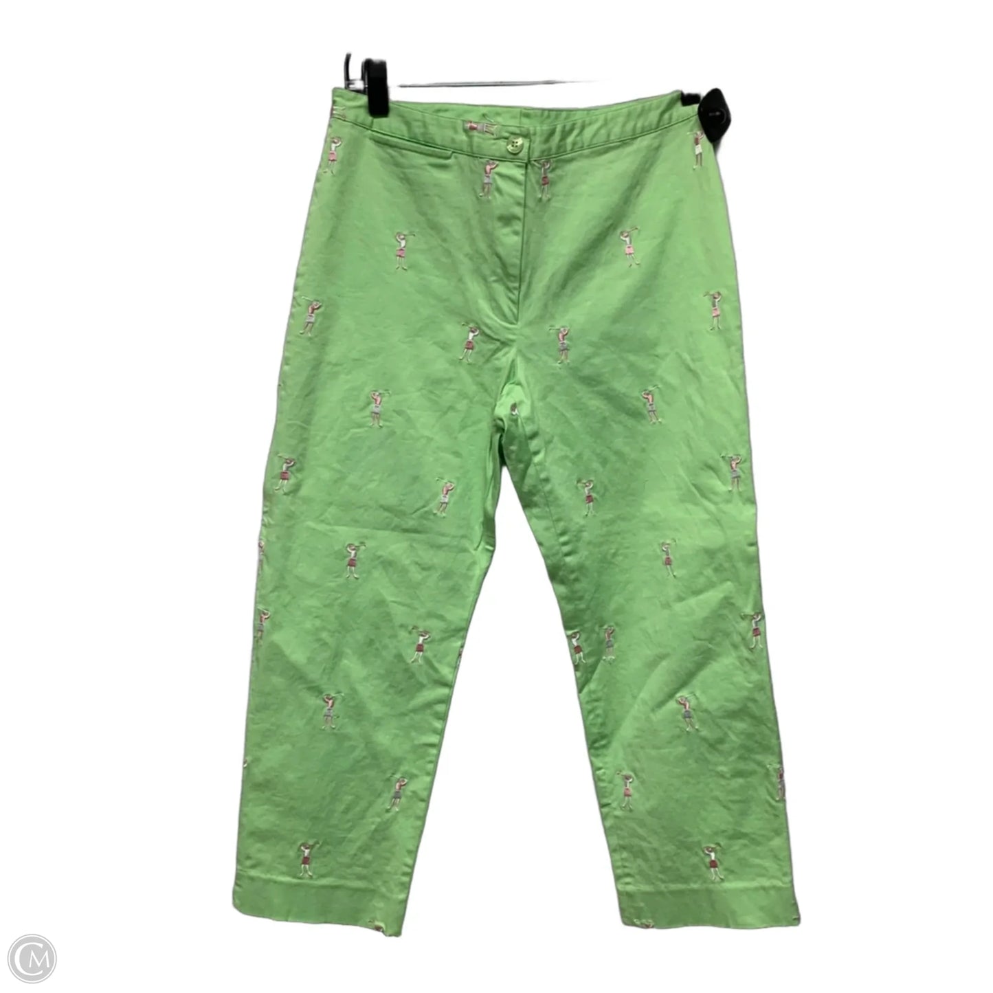 Jeans Designer By Lilly Pulitzer In Green & Pink, Size: 8