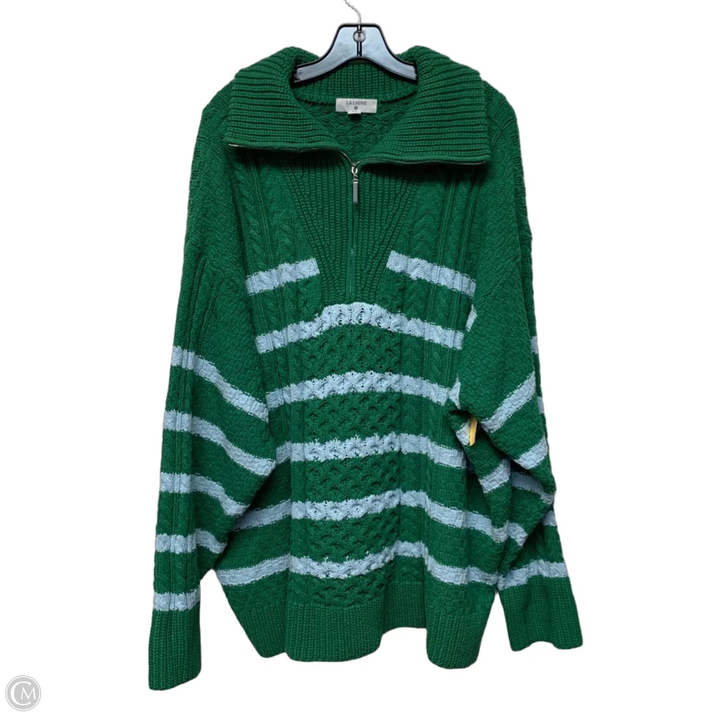 Sweatshirt Collar By La Ligne In Blue & Green, Size: 4x