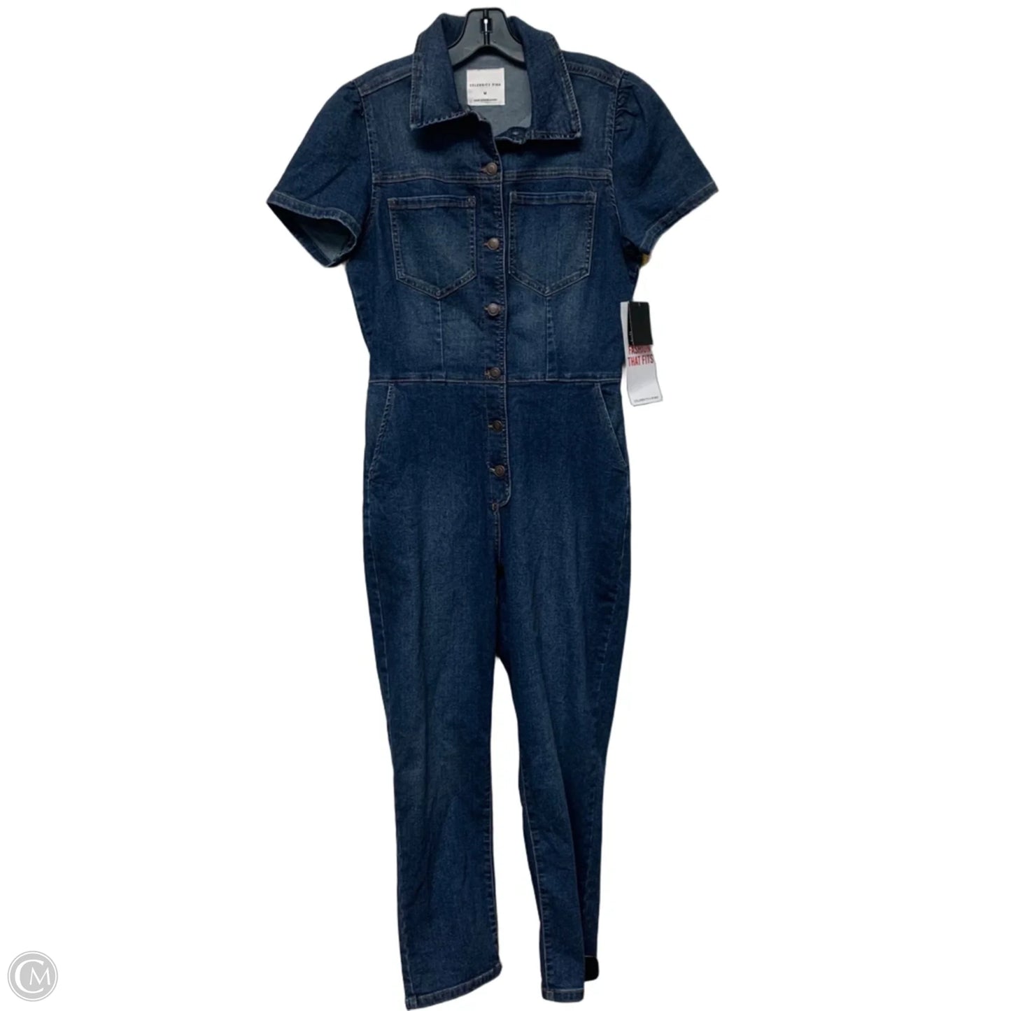 Jumpsuit By Celebrity Pink In Blue Denim, Size: M