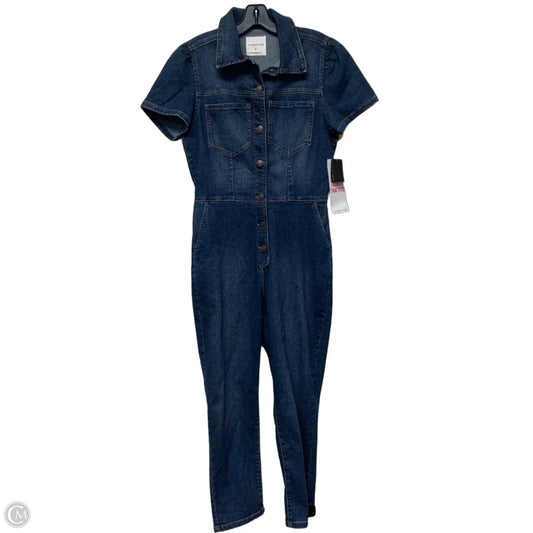 Jumpsuit By Celebrity Pink In Blue Denim, Size: M