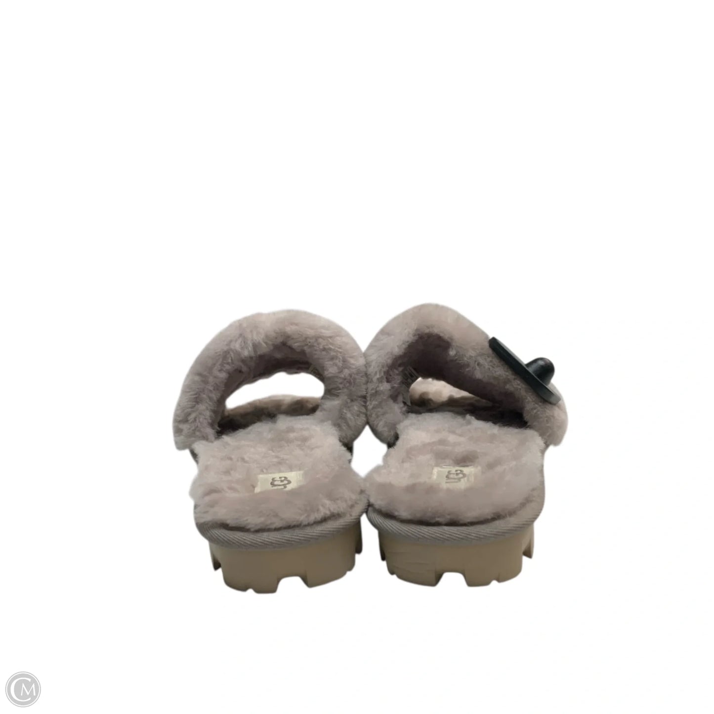 Slippers Designer By Ugg In Grey, Size: 8
