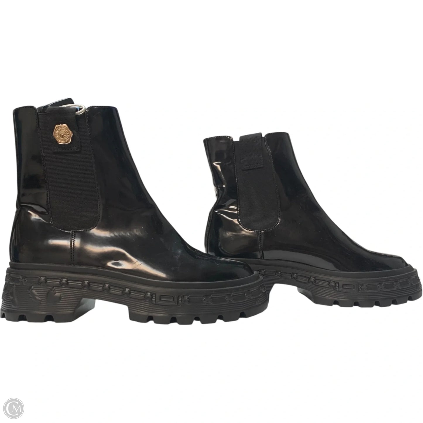 Boots Designer By Karl Lagerfeld In Black, Size: 8.5
