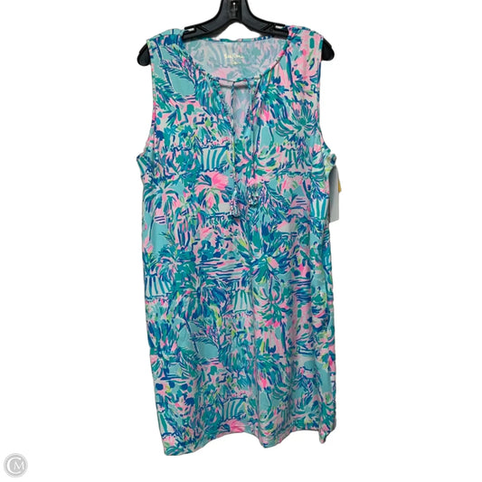 Dress Designer By Lilly Pulitzer In Blue & Pink, Size: Xl
