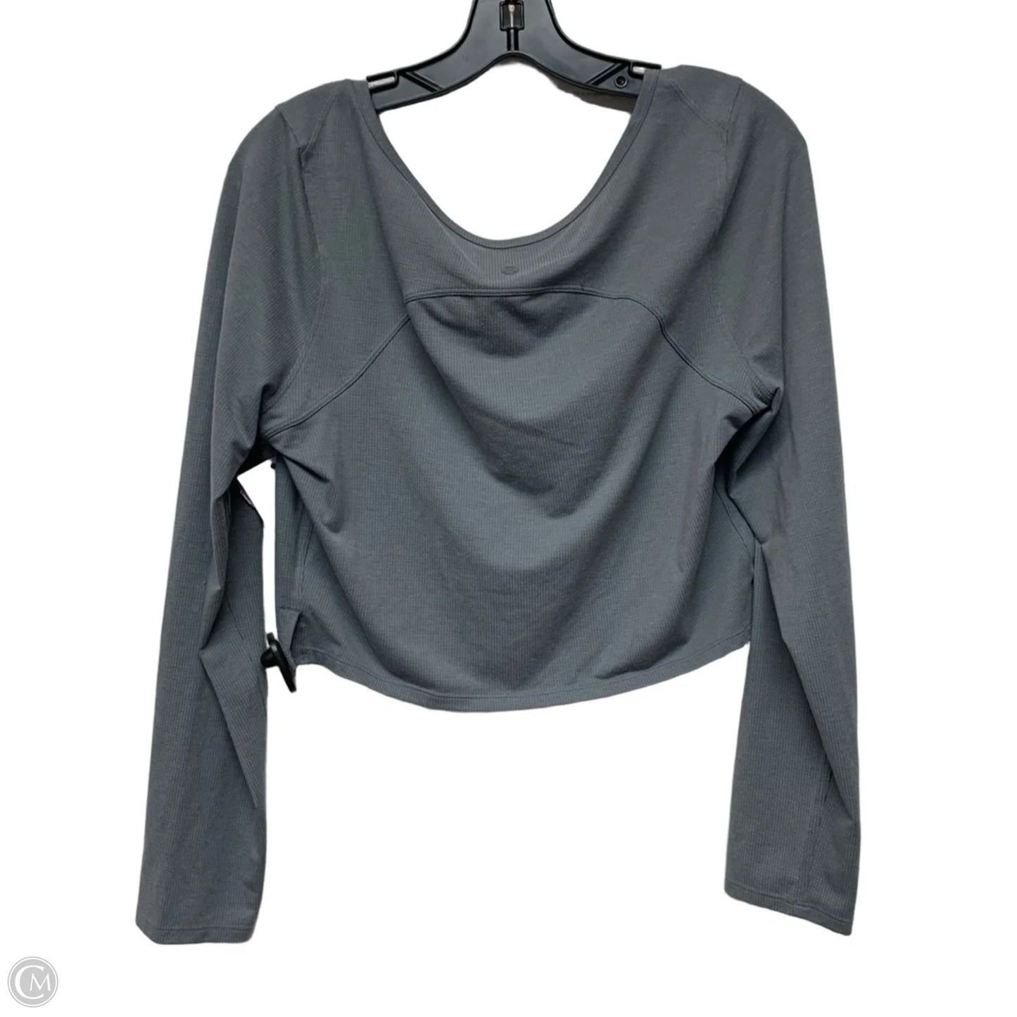 Athletic Top Long Sleeve By Lululemon In Grey, Size: M