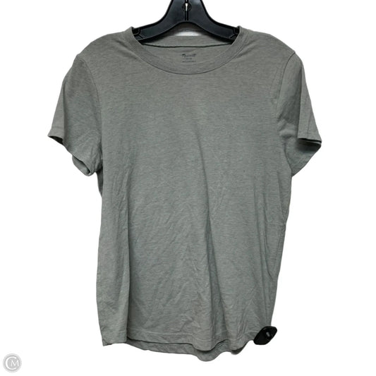 Top Short Sleeve Basic By Madewell In Grey, Size: M
