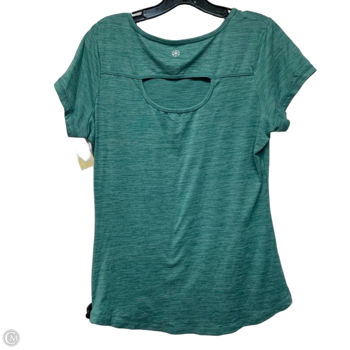 Athletic Top Short Sleeve By Gaiam In Blue, Size: L