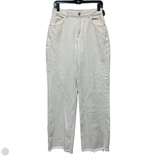 Jeans Wide Leg By Mng In White, Size: 8