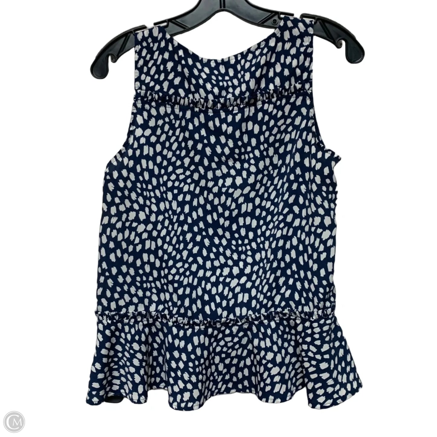 Top Sleeveless By Vineyard Vines In Blue & White, Size: Xs