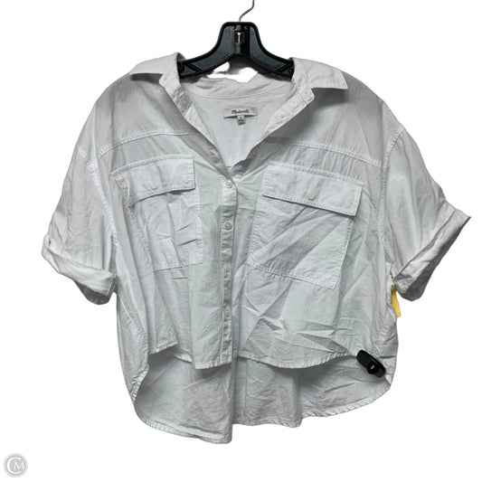 Top Short Sleeve By Madewell In White, Size: M