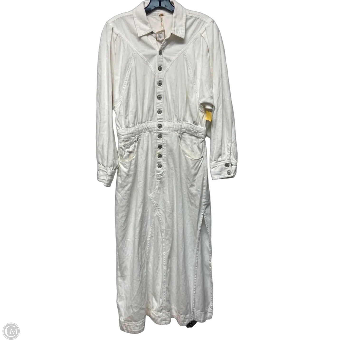 Dress Casual Maxi By Free People In White Denim, Size: L