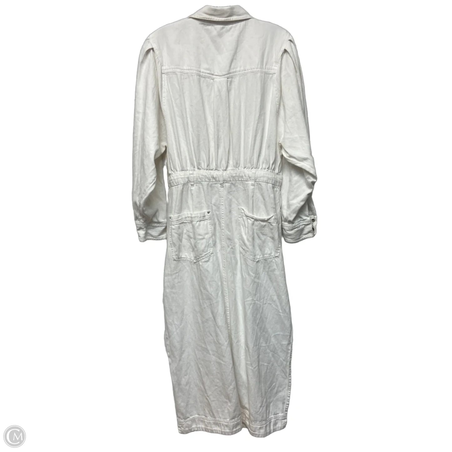 Dress Casual Maxi By Free People In White Denim, Size: L