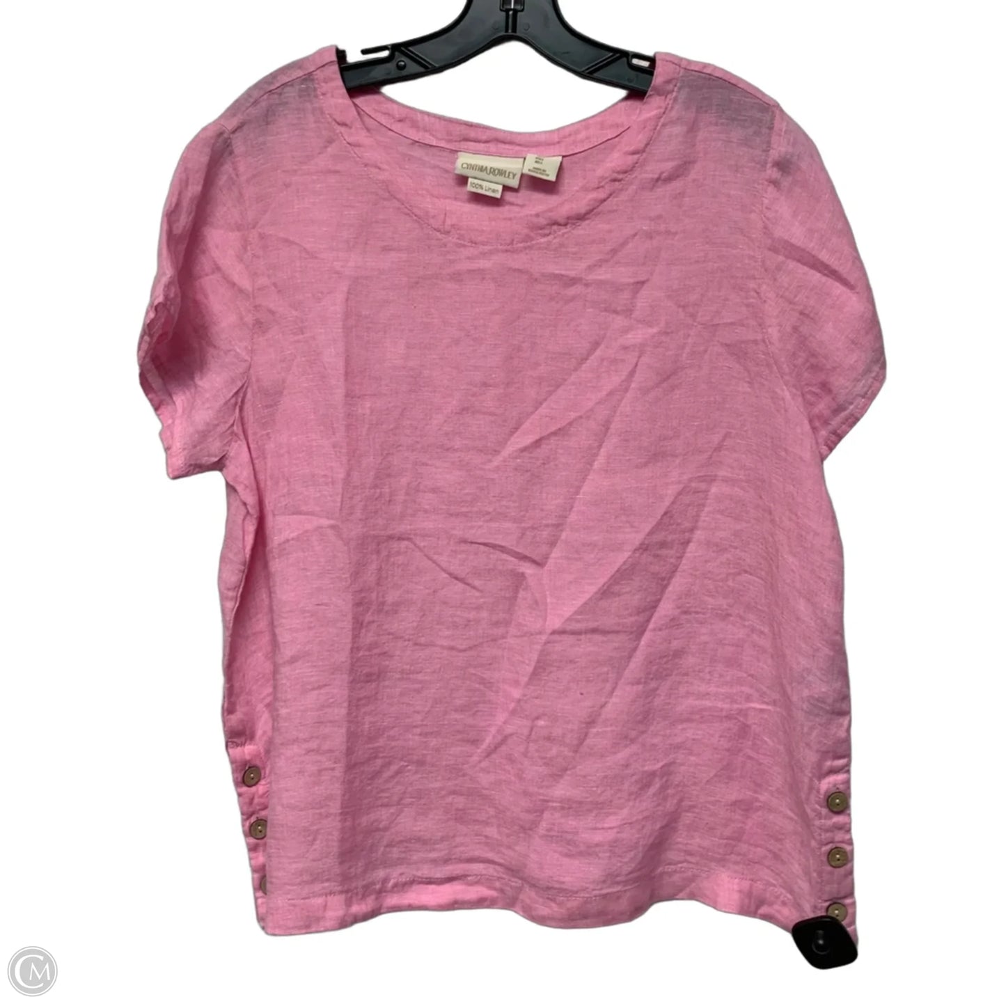 Top Short Sleeve By Cynthia Rowley In Pink, Size: L