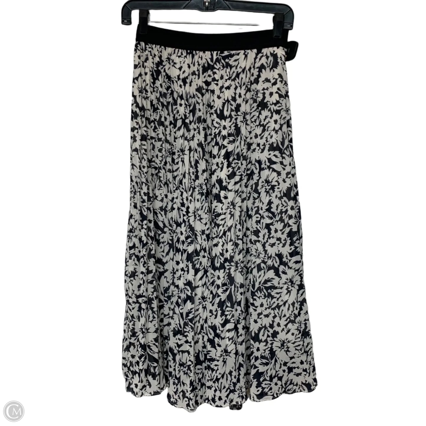 Skirt Midi By H&m In Blue & White, Size: S