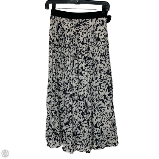 Skirt Midi By H&m In Blue & White, Size: S