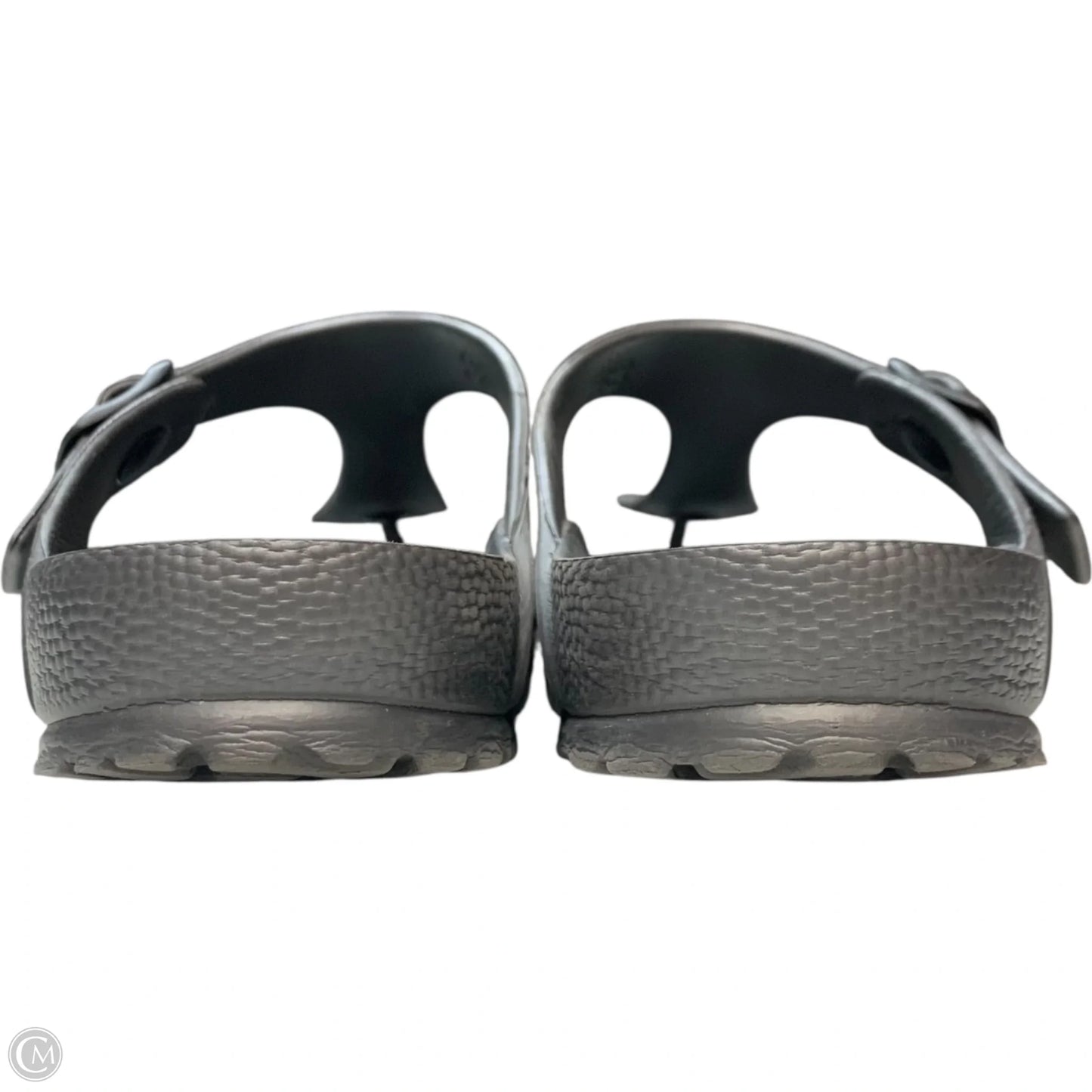 Sandals Flats By Birkenstock In Grey, Size: 8