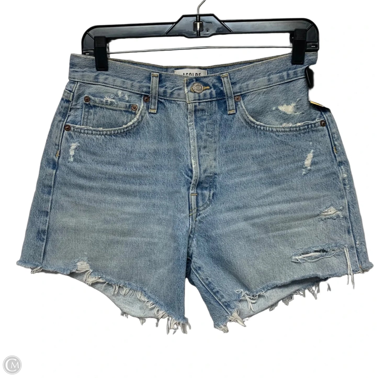 Shorts Designer By Agolde In Blue Denim, Size: 4