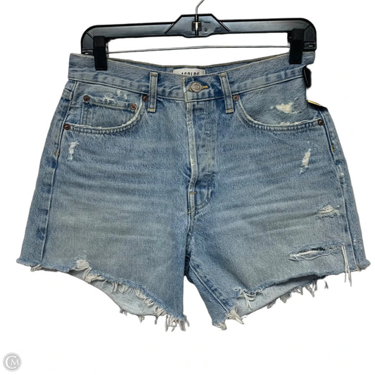 Shorts Designer By Agolde In Blue Denim, Size: 4