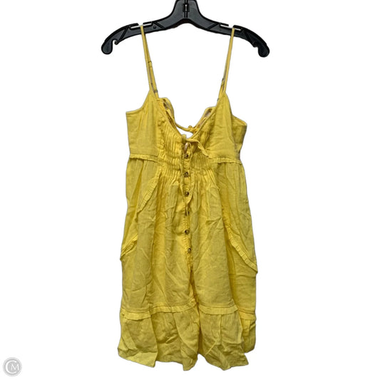 Dress Casual Short By Anthropologie In Yellow, Size: Xxs