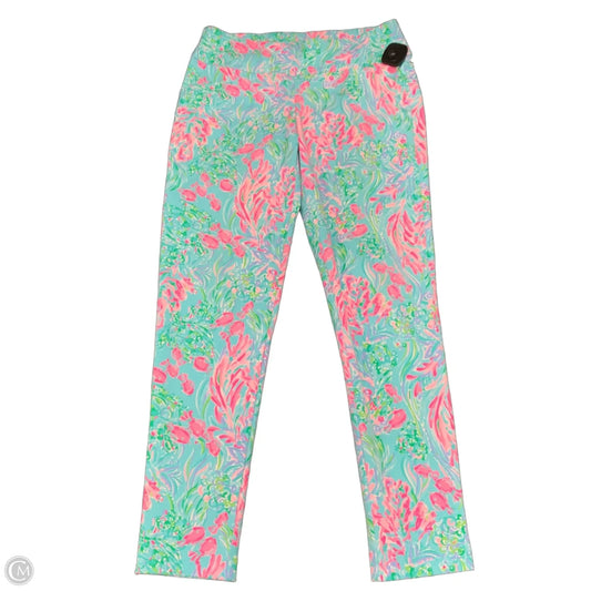 Pants Designer By Lilly Pulitzer In Blue & Pink, Size: 6
