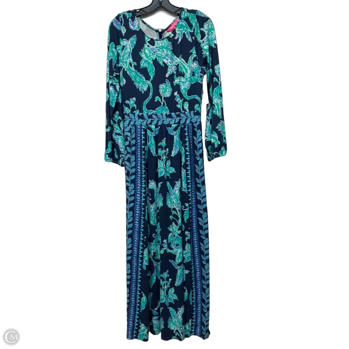 Dress Designer By Lilly Pulitzer In Blue & Green, Size: M