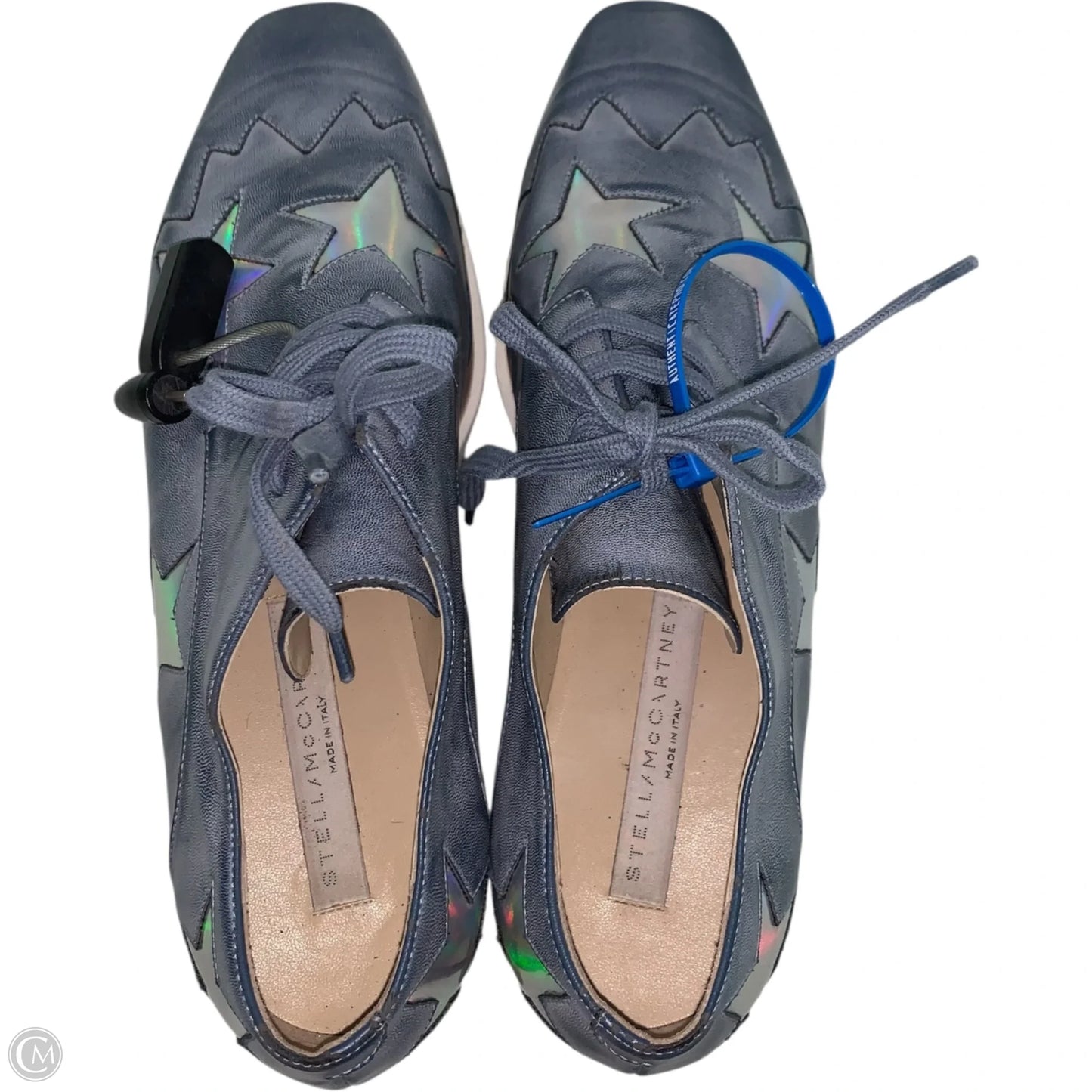 Shoes Luxury Designer By Stella Mccartney In Blue & Brown, Size: 7.5