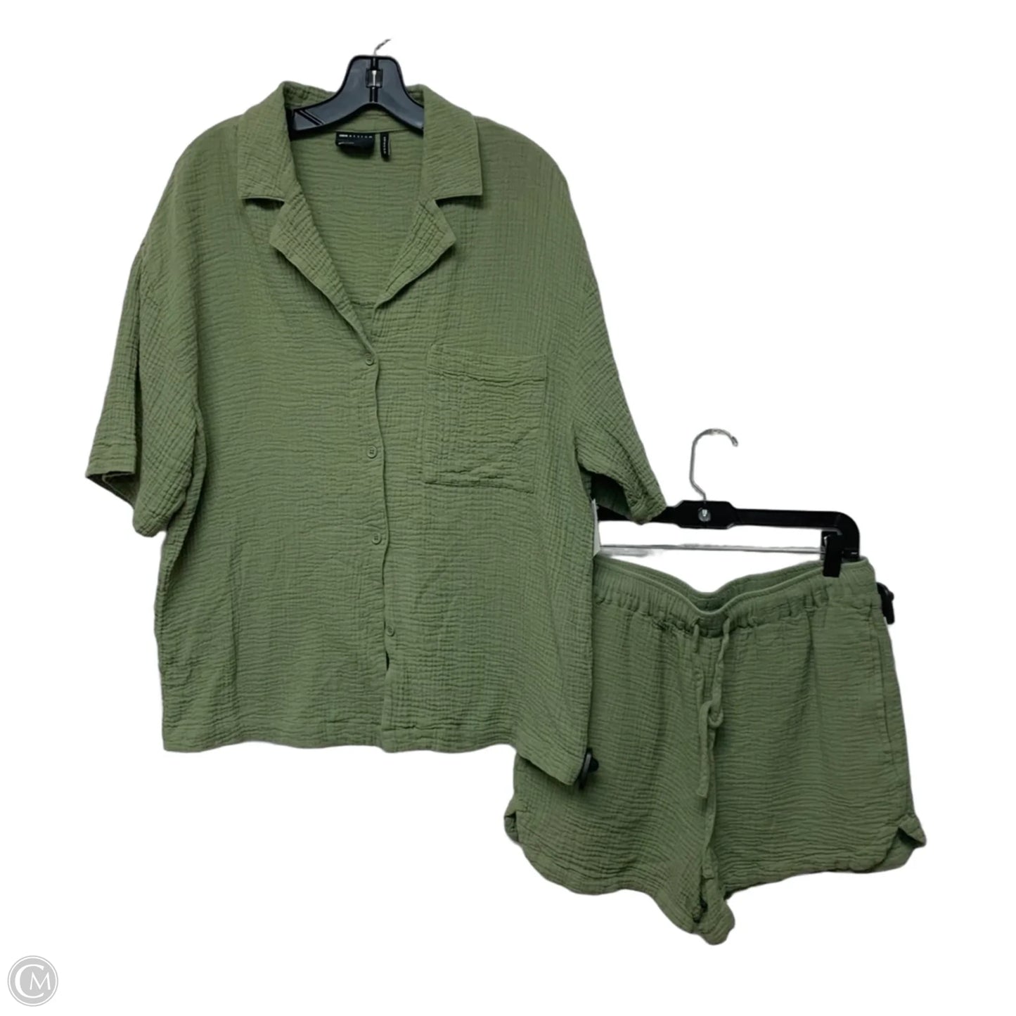 Shorts Set By Asos In Green, Size: M